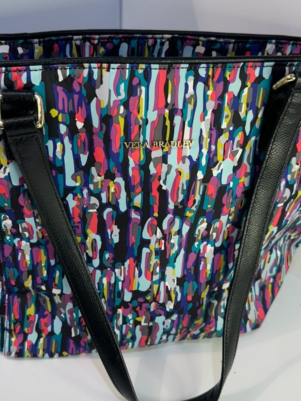Vera Bradley Lighten Up Tote Multicolor Water Resistant Tote